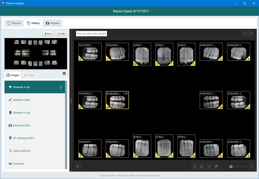 Switching to the modality view