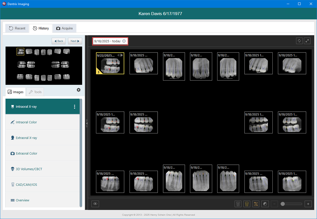 Switching to the modality view