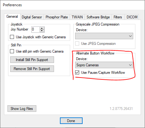 Setting up the Acteon SOPRO camera