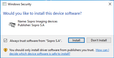 Setting up the Acteon SOPRO camera