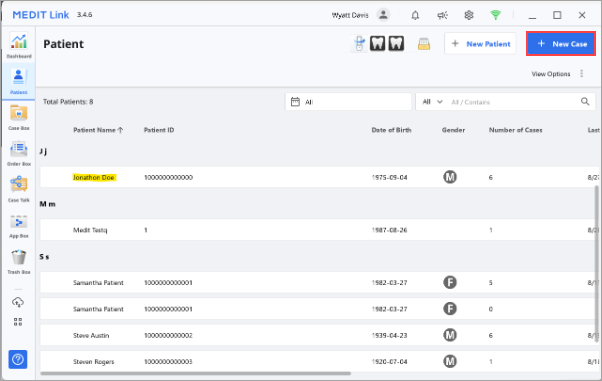 Setting up the Medit software bridge