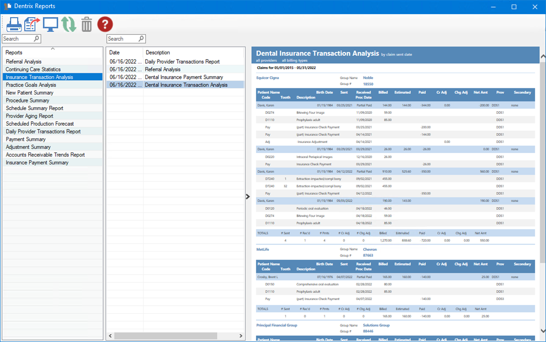 Running an Insurance Transaction Analysis