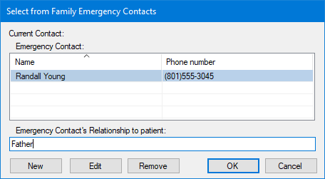 Adding or editing emergency contacts