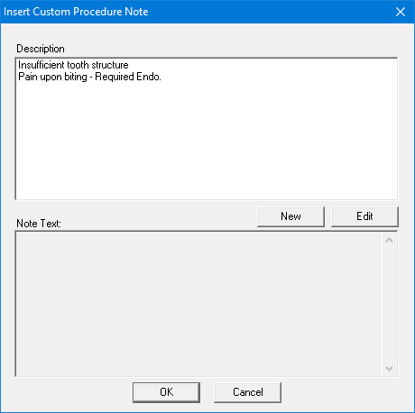 Adding procedure notes