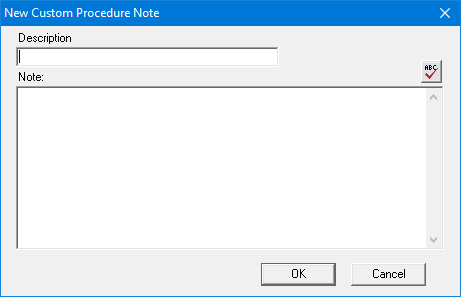 Adding procedure notes