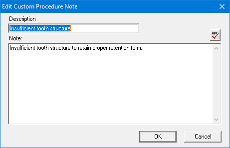 Editing procedure notes