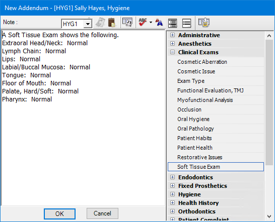 Adding an addendum to clinical notes