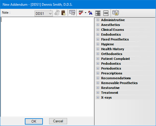 Adding an addendum to clinical notes