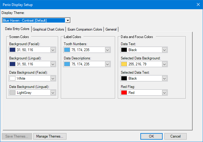 Setting up custom display themes