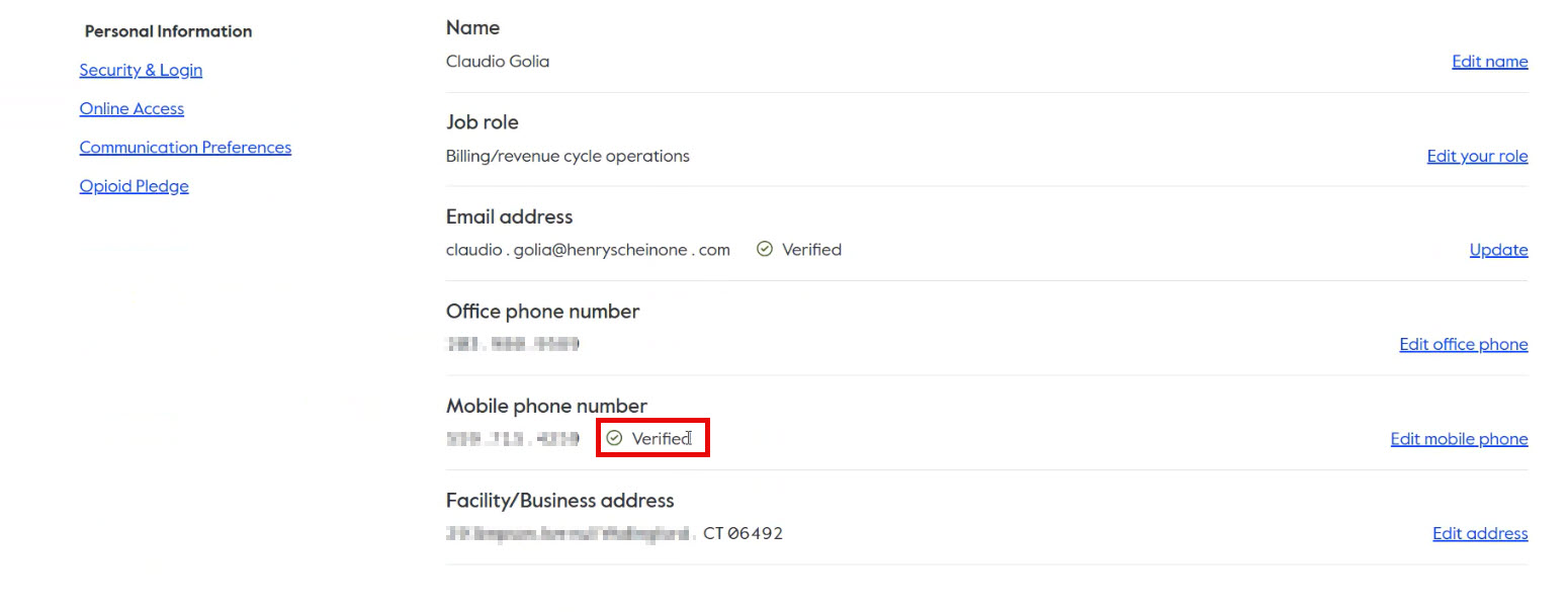 Cigna number verified