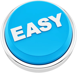 Image of a blue Easy button
