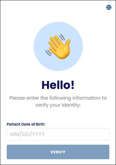 Image of form welcome screen in English