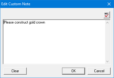 Editing custom case notes