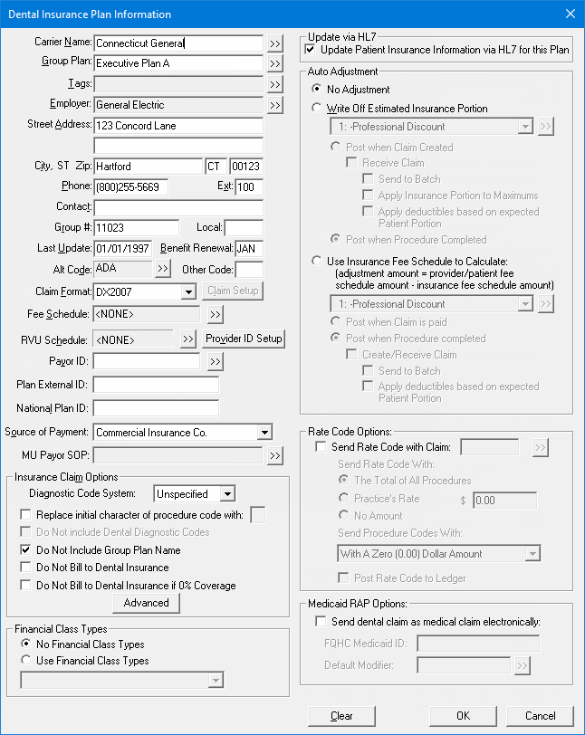 Red Click Insurance Disc Example Entering incentive plans