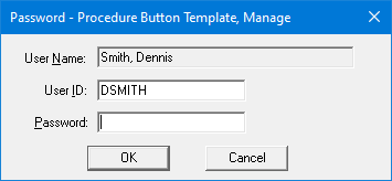 Chart Procedure Button Setup